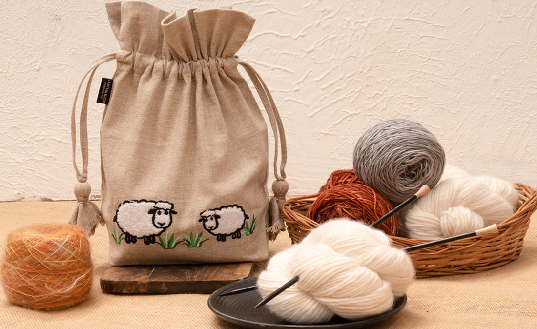 Sheep Shaped Yarn Knitting & Crochet Bowl